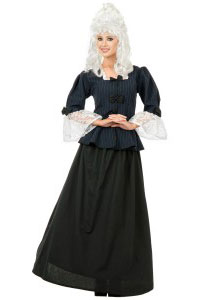 Martha Washington Colonial Woman Costume Halloween