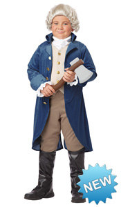 Kid George Washington Costume for boys